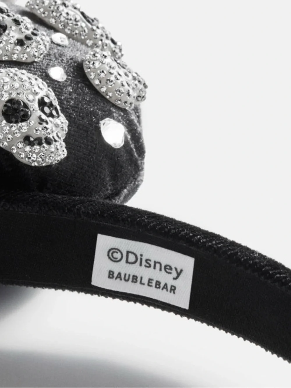 Baublebar Black Rhinestone Skull Minnie Ears